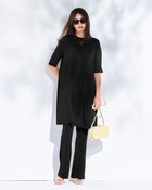 【ドゥクラッセ/DoCLASSE】のUVスラブ・セミフレアパンツ/72cm 人気、トレンドファッション・服の通販 founy(ファニー) ファッション Fashion レディースファッション Fashion for Women パンツ Pants & Trousers 新作・新入荷 New Arrivals / New In カットソー Cut and Sewn Top 夏 Summer 旅行 Travel thumbnail ブラック|ID: prp329100004926189 ipo3291000000036964337