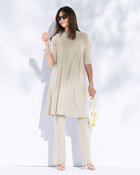 【ドゥクラッセ/DoCLASSE】のUVスラブ・セミフレアパンツ/72cm 人気、トレンドファッション・服の通販 founy(ファニー) ファッション Fashion レディースファッション Fashion for Women パンツ Pants & Trousers 新作・新入荷 New Arrivals / New In カットソー Cut and Sewn Top 夏 Summer 旅行 Travel thumbnail ストーン|ID: prp329100004926189 ipo3291000000036964340