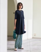 【ドゥクラッセ/DoCLASSE】のUVスラブ・セミフレアパンツ/72cm 人気、トレンドファッション・服の通販 founy(ファニー) ファッション Fashion レディースファッション Fashion for Women パンツ Pants & Trousers 新作・新入荷 New Arrivals / New In カットソー Cut and Sewn Top 夏 Summer 旅行 Travel thumbnail スモールパターン|ID: prp329100004926189 ipo3291000000036964343