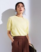 【ドゥクラッセ/DoCLASSE】のスパンコールドライニット・プルオーバー ペールイエロー|ID: prp329100004926191 ipo3291000000036964347