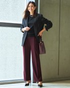 【ドゥクラッセ/DoCLASSE】のプレシャスウォームN・美脚ストレート/64cm 人気、トレンドファッション・服の通販 founy(ファニー) ファッション Fashion レディースファッション Fashion for Women パンツ Pants & Trousers 秋 Autumn カットソー Cut and Sewn Top ジョーゼット Georgette, Semi-Sheer Fabric ストレッチ Stretch, Stretchy Fabric ストレート Straight, Straight Cut スマート Smart, Elegant センター Center, Center Line 人気 Popular, Best Seller 冬 Winter / This Winter A/W・秋冬 Autumn/Winter ビジネス 仕事 通勤 Business / Work / Commuting thumbnail バーガンディー|ID: prp329100004931600 ipo3291000000037014966