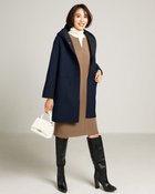 【ドゥクラッセ/DoCLASSE】のエアーウォーム・フードコート 人気、トレンドファッション・服の通販 founy(ファニー) ファッション Fashion レディースファッション Fashion for Women アウター Coat / Outerwear Collection コート・ロングコート・ピーコート Long Coats, Peacoats & More ウォーム Warm Fabric ベロア Velour, Soft Velvet エレガント 上品 Elegant 冬 Winter / This Winter thumbnail ミッドナイトブルー|ID: prp329100004931621 ipo3291000000037015126