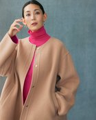 【ドゥクラッセ/DoCLASSE】のカシミヤ混ウールリバー・2WAYショートコート ベージュ&times;ピンク|ID: prp329100004931625 ipo3291000000037015165