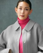 【ドゥクラッセ/DoCLASSE】のカシミヤ混ウールリバー・2WAYショートコート グレーパターン|ID: prp329100004931625 ipo3291000000037101504