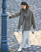 【ドゥクラッセ/DoCLASSE】のカシミヤ混ウールリバー・2WAYショートコート モスグリーン|ID: prp329100004931625 ipo3291000000037101506