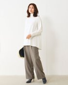 【ドゥクラッセ/DoCLASSE】の超長綿・タートルネックフレアチュニック オフホワイト|ID: prp329100004931631 ipo3291000000037234953