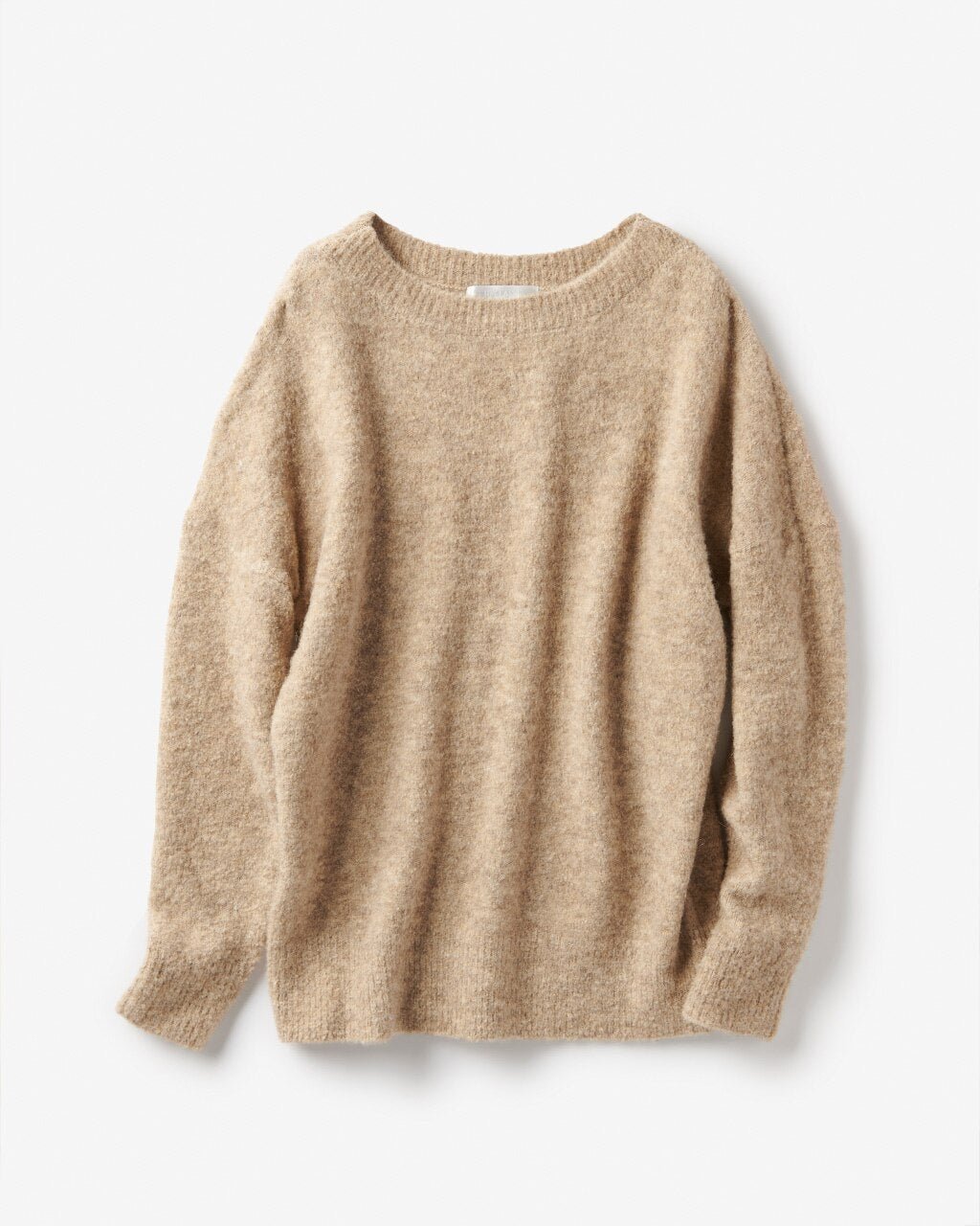 【ドゥクラッセ/DoCLASSE】のイタリア糸・アルパカ混ブークレセーター インテリア・キッズ・メンズ・レディースファッション・服の通販 founy(ファニー) 　ファッション　Fashion　レディースファッション　Fashion for Women　トップス・カットソー　Cut & Sew Tops　ニット　Knit Tops & Sweaters　イタリア　Italy　セーター　Sweater, Knitwear　ベージュ|ID: prp329100004931632 ipo3291000000037015200