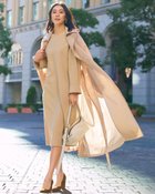 【ドゥクラッセ/DoCLASSE】のハイカウントツイル・トレンチコート サンドベージュ|ID: prp329100004931643 ipo3291000000037015274