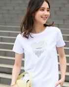 【ドゥクラッセ/DoCLASSE】のメタリックデザインTシャツ シルバー|ID: prp329100004931647 ipo3291000000037097751