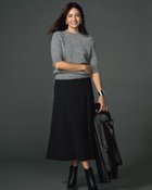 【ドゥクラッセ/DoCLASSE】のストレッチラメジャカード・フレアスカート ブラック|ID: prp329100004931649 ipo3291000000037015309