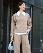 【ドゥクラッセ/DoCLASSE】のプレシャスウォームN・プルオーバー ライトトープ|ID: prp329100004931660 ipo3291000000037015369