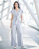 【ドゥクラッセ/DoCLASSE】のトリアセダブル・ワイドパンツ 人気、トレンドファッション・服の通販 founy(ファニー) ファッション Fashion レディースファッション Fashion for Women パンツ Pants & Trousers シンプル Simple, Minimal ストレッチ Stretch, Stretchy Fabric セレモニー Ceremony ロング Long, Long-Length 夏 Summer 日本製 Made In Japan S/S・春夏 SS, Spring/Summer, Warm Season A/W・秋冬 Autumn/Winter thumbnail ダスティーブルー|ID: prp329100004931663 ipo3291000000037015388