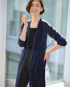 【ドゥクラッセ/DoCLASSE】のライトシアー・ベルト付きロングカーディガン 人気、トレンドファッション・服の通販 founy(ファニー) ファッション Fashion レディースファッション Fashion for Women トップス・カットソー Cut & Sew Tops カーディガン・羽織り Layered Style Cardigans ベルト&ウエストマーク Belts & Waist Accessories カーディガン Cardigan, Knitwear サマー Summer, Summer Style シアー Sheer, See-Through ロング Long, Long-Length エレガント 上品 Elegant 人気 Popular, Best Seller 夏 Summer thumbnail ネイビー|ID: prp329100004931665 ipo3291000000037015406