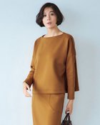 【ドゥクラッセ/DoCLASSE】のダンボールニット・ボートネック9分袖 テラコッタ|ID: prp329100004931667 ipo3291000000037255564