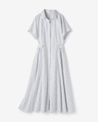 【ドゥクラッセ/DoCLASSE】のコットン混ブロード・ギャザーシャツワンピ ホワイト・パターン|ID: prp329100004931673 ipo3291000000037015449