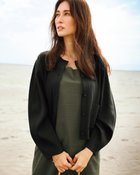 【ドゥクラッセ/DoCLASSE】の総針ニット・ブルゾンカーディガン ブラック|ID: prp329100004931682 ipo3291000000037101726