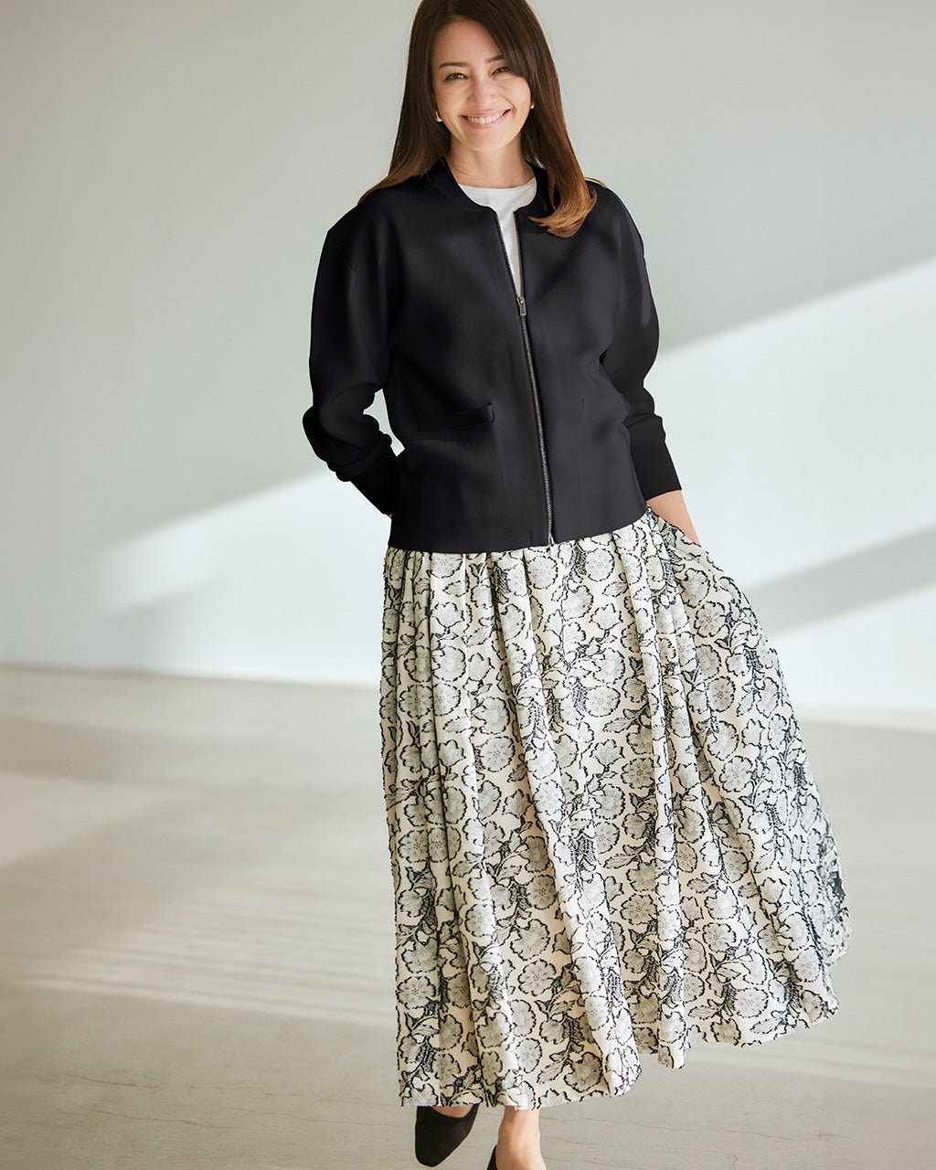 【ドゥクラッセ/DoCLASSE】のボタニカルジャカード・フレアスカート 人気、トレンドファッション・服の通販 founy(ファニー) 　ファッション　Fashion　レディースファッション　Fashion for Women　スカート　Skirts　Aライン・フレアスカート　A-Line & Flared Skirts　ジャカード／ジャガード　Jacquard, Woven Pattern　フレア　Flare, Flared　ボタニカル　Botanical, Floral Pattern　 other-1|ID: prp329100004931687 ipo3291000000037015514