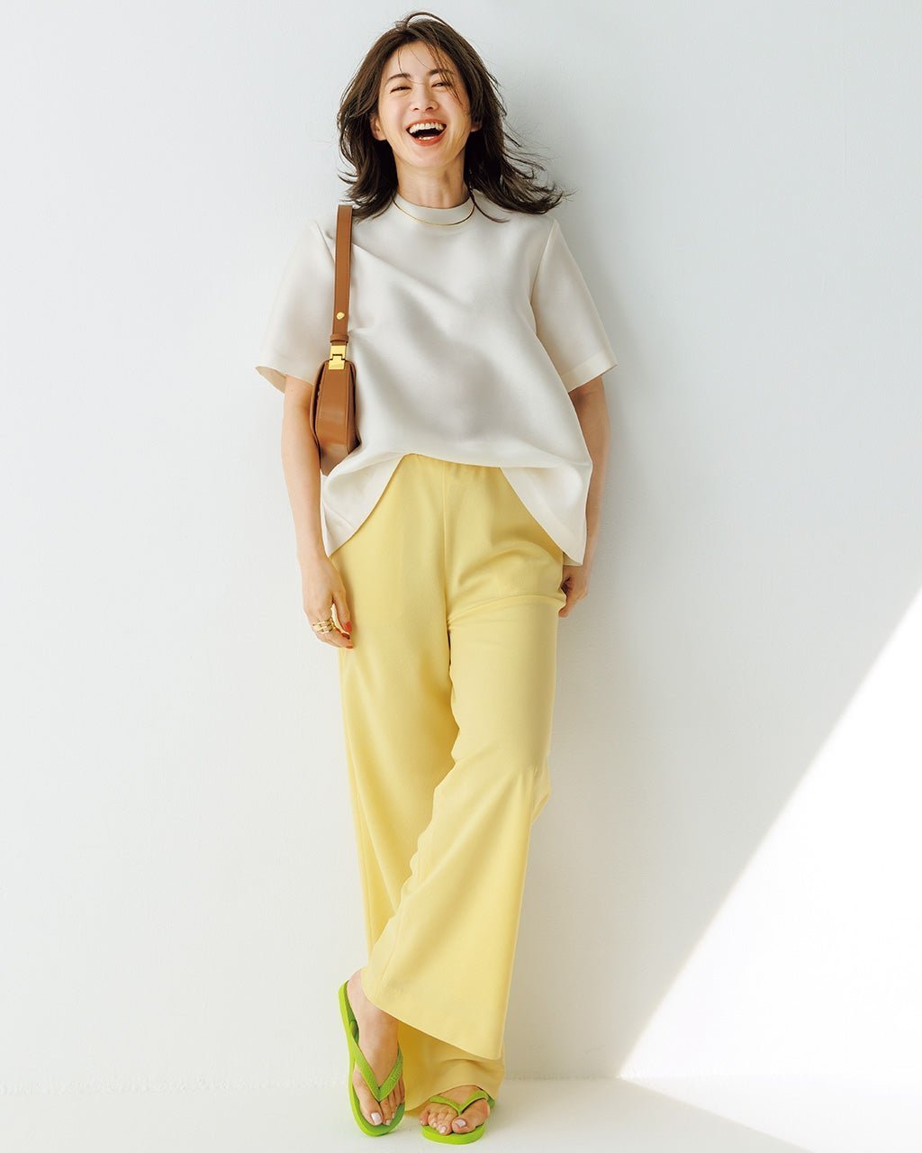 【ドゥクラッセ/DoCLASSE】のビューティバイアスパンツ/66㎝ インテリア・キッズ・メンズ・レディースファッション・服の通販 founy(ファニー) 　ファッション　Fashion　レディースファッション　Fashion for Women　パンツ　Pants & Trousers　人気　Popular, Best Seller　イエロー|ID: prp329100004931689 ipo3291000000037015541