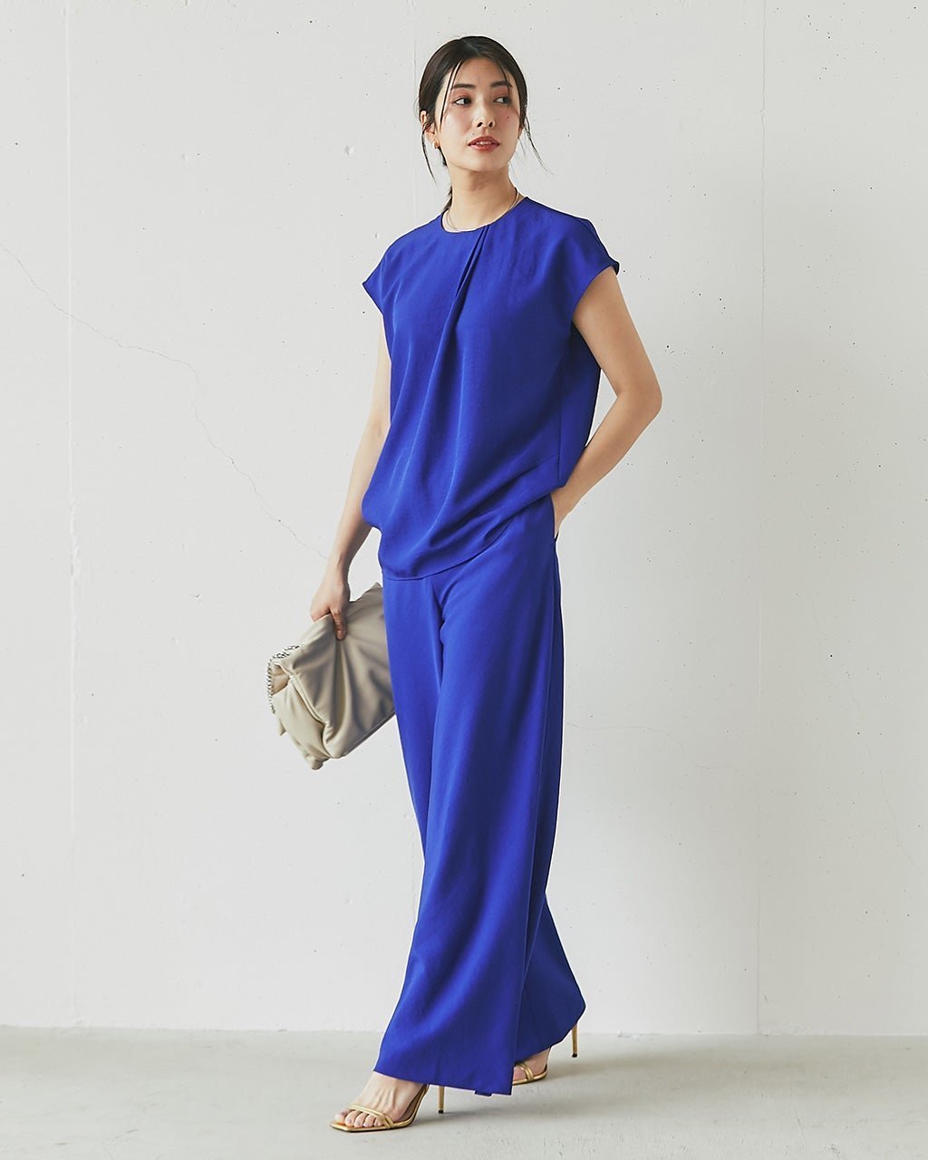 【ドゥクラッセ/DoCLASSE】のビューティバイアスパンツ/66㎝ インテリア・キッズ・メンズ・レディースファッション・服の通販 founy(ファニー) 　ファッション　Fashion　レディースファッション　Fashion for Women　パンツ　Pants & Trousers　人気　Popular, Best Seller　ブルー|ID: prp329100004931689 ipo3291000000037015547