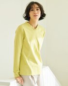 【ドゥクラッセ/DoCLASSE】の超長綿・フリルVネック シトロングリーン|ID: prp329100004931704 ipo3291000000037015633
