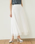 【ドゥクラッセ/DoCLASSE】のチュールドット・ギャザースカート 人気、トレンドファッション・服の通販 founy(ファニー) ファッション Fashion レディースファッション Fashion for Women スカート Skirts チュール Tulip, Tulip Motif ドット Polka Dot, Dot Pattern thumbnail ホワイト|ID: prp329100004931723 ipo3291000000037015743