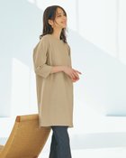 【ドゥクラッセ/DoCLASSE】のアクリル混ポンチ・サイドラインチュニック ベージュ|ID: prp329100004931738 ipo3291000000037093251