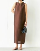 【ドゥクラッセ/DoCLASSE】のオクタダブルクロス・ストレートロングワンピース ブラウン|ID: prp329100004931746 ipo3291000000037015869