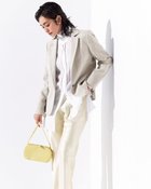 【ドゥクラッセ/DoCLASSE】のバルキーリネンタッチ・コンパクトジャケット ライトグレー|ID: prp329100004931765 ipo3291000000037057191