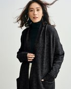 【ドゥクラッセ/DoCLASSE】のイタリア糸・アルパカ混ロングカーディガン チャコール|ID: prp329100004931779 ipo3291000000037102216