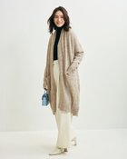 【ドゥクラッセ/DoCLASSE】のイタリア糸・アルパカ混ロングカーディガン ベージュ|ID: prp329100004931779 ipo3291000000037246030