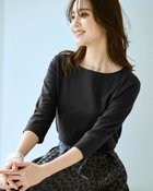 【ドゥクラッセ/DoCLASSE】のボートネックN/7分袖・ドゥクラッセTシャツ ブラック|ID: prp329100004931780 ipo3291000000037098058