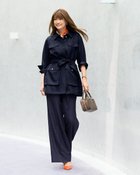 【ドゥクラッセ/DoCLASSE】のブッチャー織り・タックワイドパンツ 人気、トレンドファッション・服の通販 founy(ファニー) ファッション Fashion レディースファッション Fashion for Women セットアップ Matching Sets レディースパンツ・ボトムス Pants & Trousers / Bottoms おすすめ Recommended / Our Picks ジャケット Jacket, Outerwear セットアップ Set-Up, Coordinated Outfit リネン Linen, Linen Fabric ワイド Wide, Wide Fit thumbnail ミッドナイトブルー|ID: prp329100004931782 ipo3291000000037016040