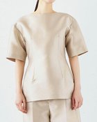 【ドゥクラッセ/DoCLASSE】のイタリアンタフタ・ダーツブラウス 人気、トレンドファッション・服の通販 founy(ファニー) ファッション Fashion レディースファッション Fashion for Women トップス・カットソー Cut & Sew Tops シャツ・ブラウス・オフィスカジュアル Elegant Blouses & Button-Ups おすすめ Recommended / Our Picks イタリア Italy エレガント 上品 Elegant シェイプ Shape, Slim Fit ショート Short, Short Length シルク Silk, 100% Silk セットアップ Set-Up, Coordinated Outfit センター Center, Center Line タフタ Taffeta, Structured Fabric フォルム Silhouette, Form リボン Ribbon, Bow thumbnail ベージュ|ID: prp329100004931787 ipo3291000000037016060