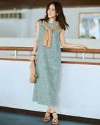 【ドゥクラッセ/DoCLASSE】のカットジャカード・サックワンピース ダスティーブルー|ID:prp329100004931791