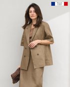 【ドゥクラッセ/DoCLASSE】のフレンチリネン・ハーフ袖ジャケット 人気、トレンドファッション・服の通販 founy(ファニー) ファッション Fashion レディースファッション Fashion for Women アウター Coat / Outerwear Collection レディースジャケット・軽アウター Jackets 新作・新入荷 New Arrivals / New In おすすめ Recommended / Our Picks オケージョン Occasion Wear ジャケット Jacket, Outerwear セットアップ Set-Up, Coordinated Outfit ダブル Double, Double-Breasted ハーフ Half, Half-Length フランス France, French フレンチ French, French Style プレミアム Premium, High-End リネン Linen, Linen Fabric ビジネス 仕事 通勤 Business / Work / Commuting 半袖 Short Sleeve, Half Sleeve 夏 Summer 春 Spring S/S・春夏 SS, Spring/Summer, Warm Season thumbnail モカ|ID: prp329100004931794 ipo3291000000037016093