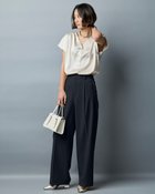 【ドゥクラッセ/DoCLASSE】のトリニティツイル・セミワイドパンツ 人気、トレンドファッション・服の通販 founy(ファニー) ファッション Fashion レディースファッション Fashion for Women パンツ Pants & Trousers オケージョン Occasion Wear サマー Summer, Summer Style ストレッチ Stretch, Stretchy Fabric セットアップ Set-Up, Coordinated Outfit ワイド Wide, Wide Fit エレガント 上品 Elegant ビジネス 仕事 通勤 Business / Work / Commuting 入学式 Entrance Ceremony thumbnail ミッドナイトブルー|ID: prp329100004932672 ipo3291000000037023315