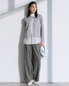 【ドゥクラッセ/DoCLASSE】のトリニティツイル・セミワイドパンツ 人気、トレンドファッション・服の通販 founy(ファニー) ファッション Fashion レディースファッション Fashion for Women パンツ Pants & Trousers オケージョン Occasion Wear サマー Summer, Summer Style ストレッチ Stretch, Stretchy Fabric セットアップ Set-Up, Coordinated Outfit ワイド Wide, Wide Fit エレガント 上品 Elegant ビジネス 仕事 通勤 Business / Work / Commuting 入学式 Entrance Ceremony thumbnail グレー|ID: prp329100004932672 ipo3291000000037023316