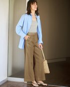 【ドゥクラッセ/DoCLASSE】のミラクルストレッチ・ピンタックワイド64cm 人気、トレンドファッション・服の通販 founy(ファニー) ファッション Fashion レディースファッション Fashion for Women パンツ Pants & Trousers おすすめ Recommended / Our Picks バランス Balance, Style Balance フロント Front, Front Design ワイド Wide, Wide Fit thumbnail ダークベージュ|ID: prp329100004932677 ipo3291000000037023362