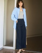 【ドゥクラッセ/DoCLASSE】のミラクルストレッチ・ピンタックワイド64cm 人気、トレンドファッション・服の通販 founy(ファニー) ファッション Fashion レディースファッション Fashion for Women パンツ Pants & Trousers おすすめ Recommended / Our Picks バランス Balance, Style Balance フロント Front, Front Design ワイド Wide, Wide Fit thumbnail ミッドナイトブルー|ID: prp329100004932677 ipo3291000000037023364