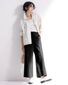 【ドゥクラッセ/DoCLASSE】のミラクルストレッチ・ピンタックワイド64cm 人気、トレンドファッション・服の通販 founy(ファニー) ファッション Fashion レディースファッション Fashion for Women パンツ Pants & Trousers おすすめ Recommended / Our Picks バランス Balance, Style Balance フロント Front, Front Design ワイド Wide, Wide Fit thumbnail ブラック|ID: prp329100004932677 ipo3291000000037023368