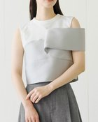 【ドゥクラッセ/DoCLASSE】のオクタダブルクロス・アシメクロップトップス 人気、トレンドファッション・服の通販 founy(ファニー) ファッション Fashion レディースファッション Fashion for Women トップス・カットソー Cut & Sew Tops シャツ・ブラウス・オフィスカジュアル Elegant Blouses & Button-Ups アシンメトリー Asymmetrical Style カットソー Cut and Sewn Top クロップド Cropped, Short Length シルク Silk, 100% Silk バランス Balance, Style Balance パーティ Party, Party Style ビスチェ Bustier, Corset Top フォルム Silhouette, Form フレア Flare, Flared ワイド Wide, Wide Fit ホリデーシーズン Holiday Season thumbnail グレー|ID: prp329100004932731 ipo3291000000037024026