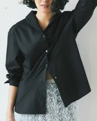 【ドゥクラッセ/DoCLASSE】の高密度コットン・アシメブラウス 人気、トレンドファッション・服の通販 founy(ファニー) ファッション Fashion レディースファッション Fashion for Women トップス・カットソー Cut & Sew Tops シャツ・ブラウス・オフィスカジュアル Elegant Blouses & Button-Ups アシンメトリー Asymmetrical Style シンプル Simple, Minimal タイプライター Typewriter Fabric, Crisp Cotton 今季 This Season, Current Season 夏 Summer 定番 Standard, Basic Item 春 Spring S/S・春夏 SS, Spring/Summer, Warm Season thumbnail ブラック|ID: prp329100004932734 ipo3291000000037024037