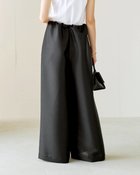 【ドゥクラッセ/DoCLASSE】のオクタダブルクロス・ギャザーパンツ 人気、トレンドファッション・服の通販 founy(ファニー) ファッション Fashion レディースファッション Fashion for Women パンツ Pants & Trousers エレガント 上品 Elegant カッティング Cutting Detail シルク Silk, 100% Silk フォルム Silhouette, Form リラックス Relax, Relaxed Fit thumbnail ブラック|ID: prp329100004932737 ipo3291000000037024058