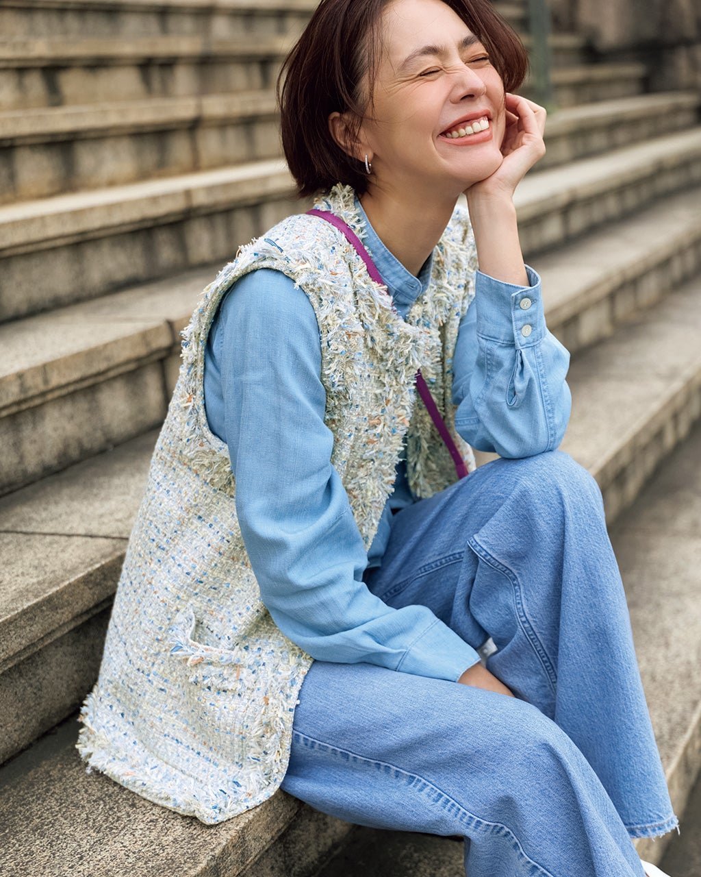 【ドゥクラッセ/DoCLASSE】のフリンジツイード・ノーカラージレ 人気、トレンドファッション・服の通販 founy(ファニー) 　ファッション　Fashion　レディースファッション　Fashion for Women　アウター　Coat / Outerwear Collection　レディースジャケット・軽アウター　Jackets　クラシカル　Classical, Vintage-Inspired　ジャケット　Jacket, Outerwear　ツイード　Twill, Twill Weave　バランス　Balance, Style Balance　フリンジ　Fringe, Tassel　ボトム　Bottoms, Lower Wear　ミックス　Mix, Mixed Style　ミドル　Middle Length, Mid Height　モノトーン　Monotone, Black and White　リラックス　Relax, Relaxed Fit　エレガント 上品　Elegant　 other-1|ID: prp329100004932747 ipo3291000000037024177