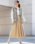 【ドゥクラッセ/DoCLASSE】のフリンジツイード・ノーカラージレ ブラックパターン|ID: prp329100004932747 ipo3291000000037024182