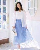 【ドゥクラッセ/DoCLASSE】のシアーボイル・ランダムプリーツスカート サックス|ID: prp329100004933912 ipo3291000000037139944