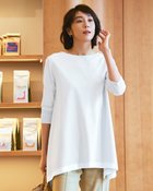 【ドゥクラッセ/DoCLASSE】のイレギュラーヘム・チュニック/7分袖 オフホワイト|ID: prp329100004933914 ipo3291000000037255751