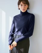 【ドゥクラッセ/DoCLASSE】のエアリーウール・メロウネックトップス ミッドナイトブルー|ID: prp329100004933915 ipo3291000000037101751