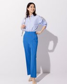 【ドゥクラッセ/DoCLASSE】のリネン混オックス・ワイドストレート/75cm 人気、トレンドファッション・服の通販 founy(ファニー) ファッション Fashion レディースファッション Fashion for Women パンツ Pants & Trousers リネン Linen, Linen Fabric thumbnail ブルー|ID: prp329100004933918 ipo3291000000037032038