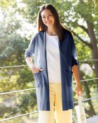 【ドゥクラッセ/DoCLASSE】のスパークリングニット・着流しカーディガン ネイビー|ID: prp329100004933931 ipo3291000000037093304